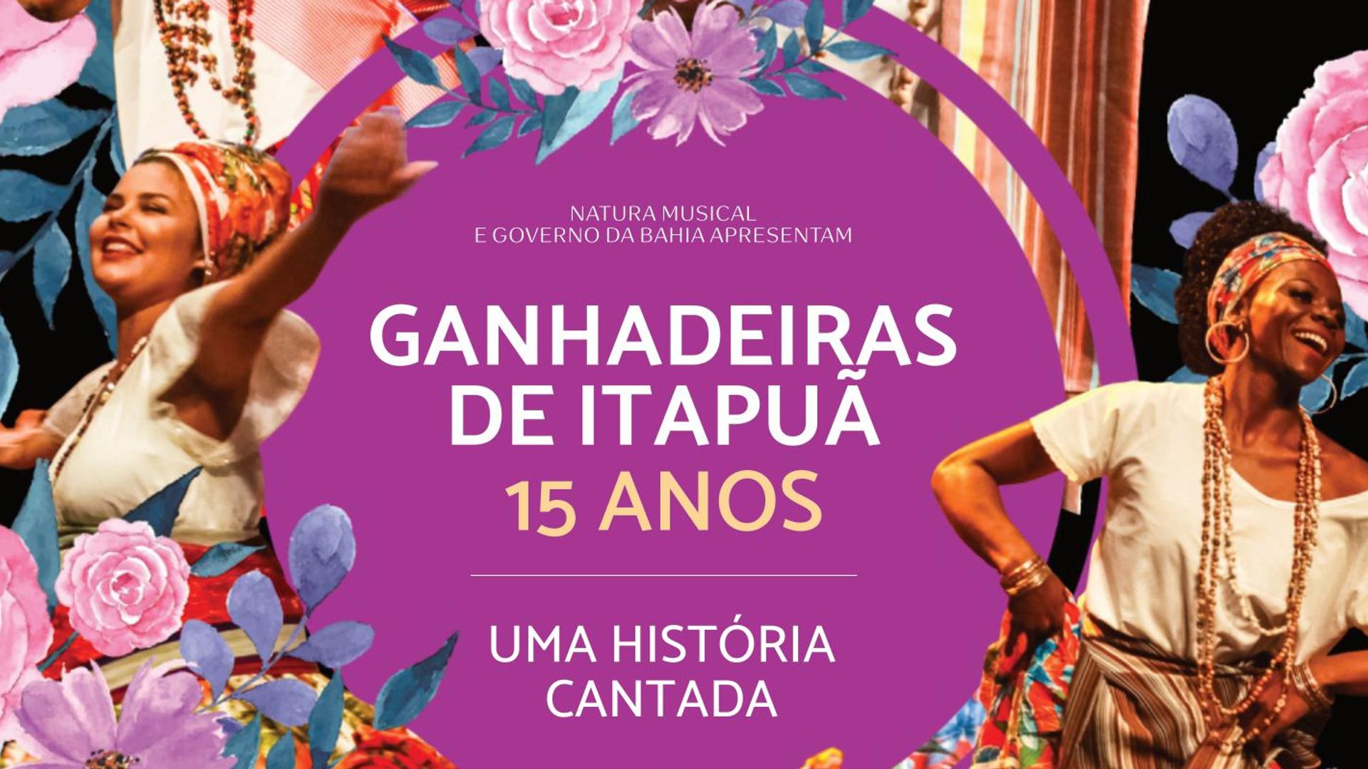 Capa do DVD "As Ganhadeiras de Itapuã – Uma História Cantada"