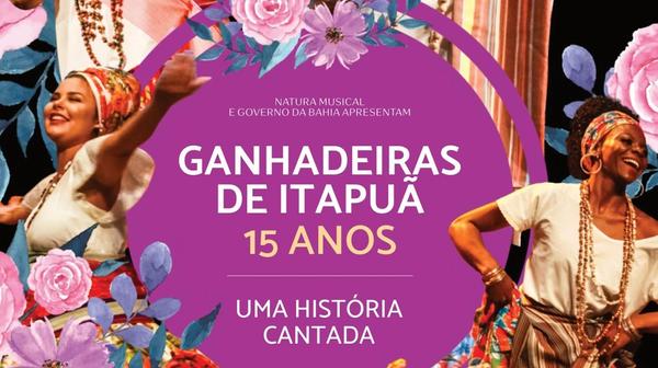 Capa do DVD "As Ganhadeiras de Itapuã – Uma História Cantada"