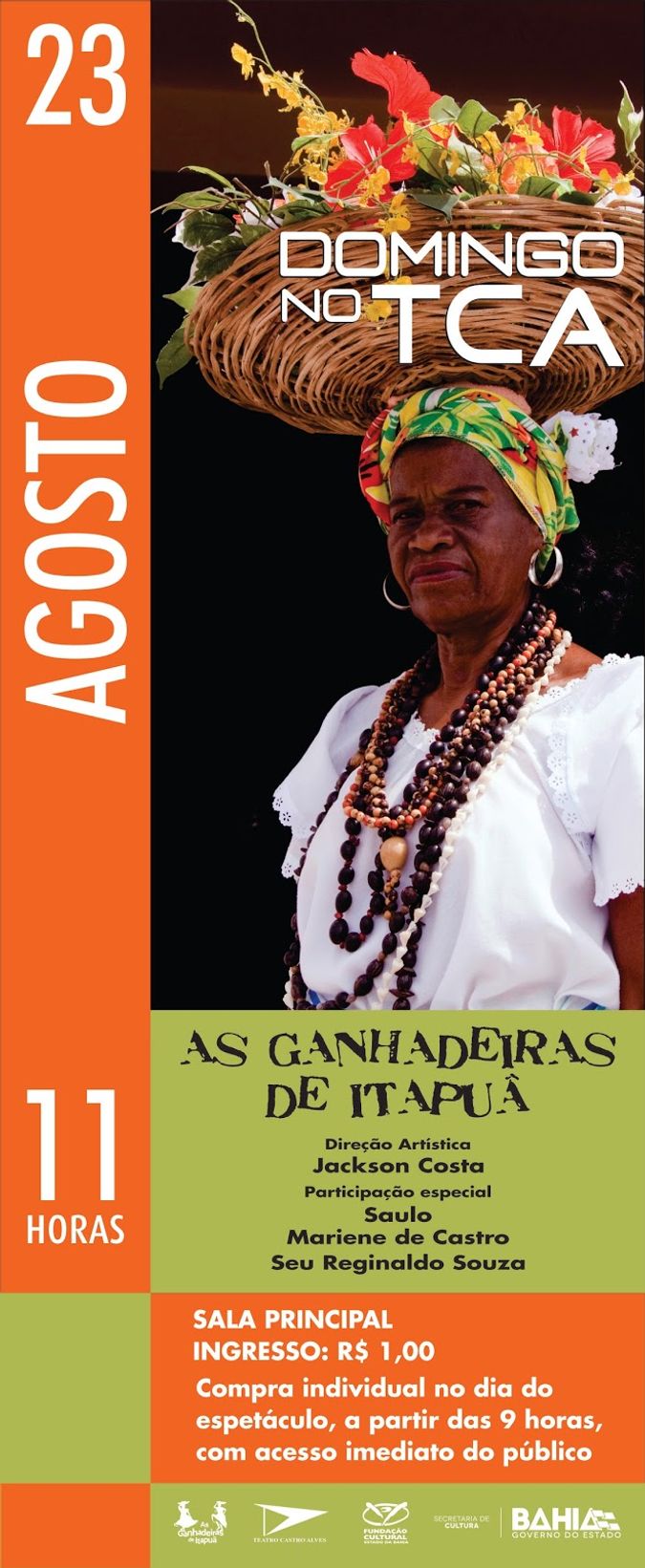 Banner de divulgação TCA para o show realizado em 23 de agosto de 2015.