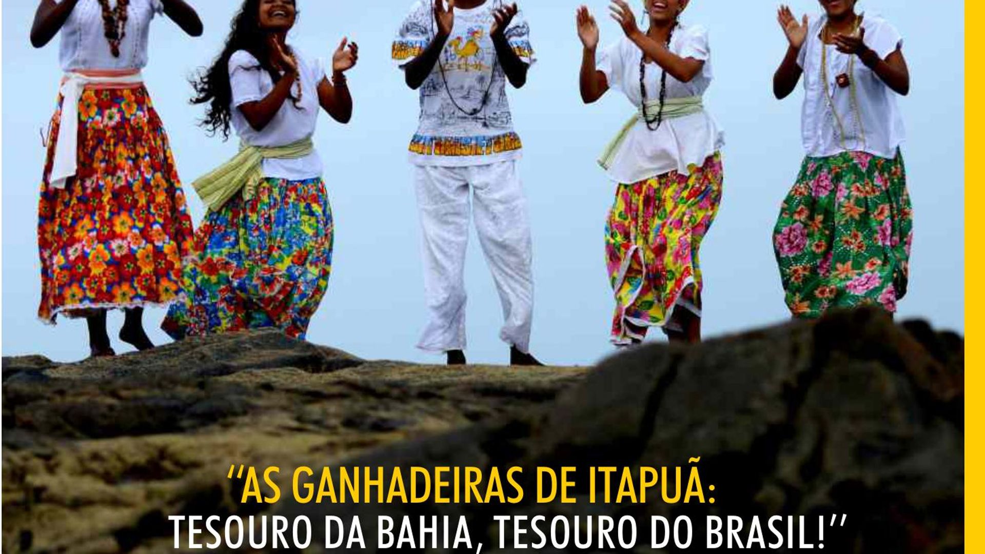 Destaques do encarte do CD "Ganhadeiras de Itapuã" (Coaxo de Sapo, 2014)