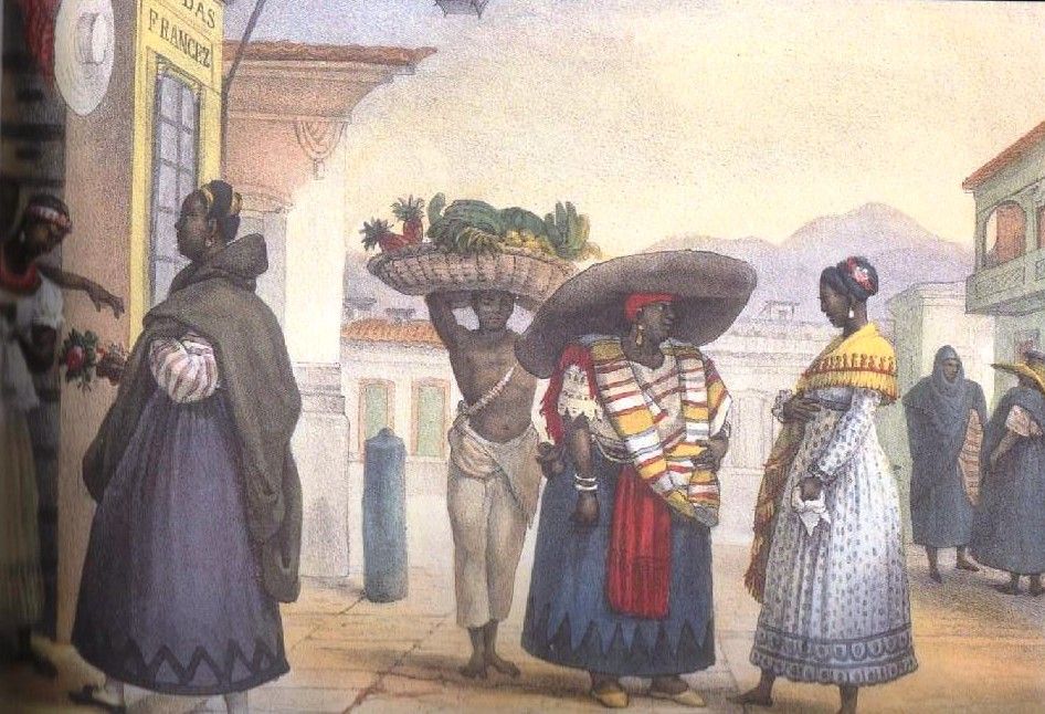 Negras livres vivendo do seu trabalho (Jean Baptiste Debret, 1834-1869)