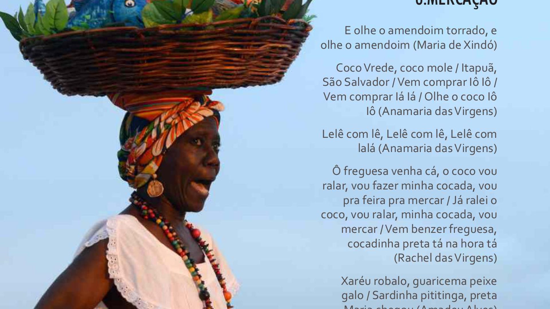 Destaques do encarte do CD "Ganhadeiras de Itapuã" (Coaxo de Sapo, 2014)