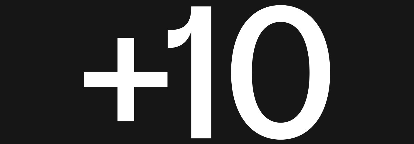 +10