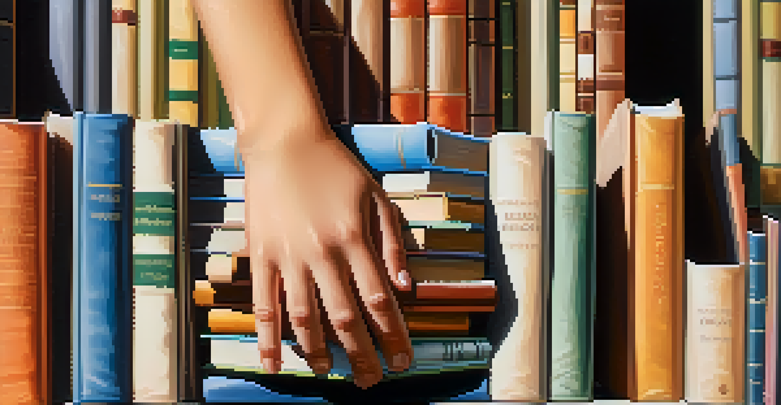 Close-up of hands holding educational books in front of a modern school building, symbolizing the value of learning.