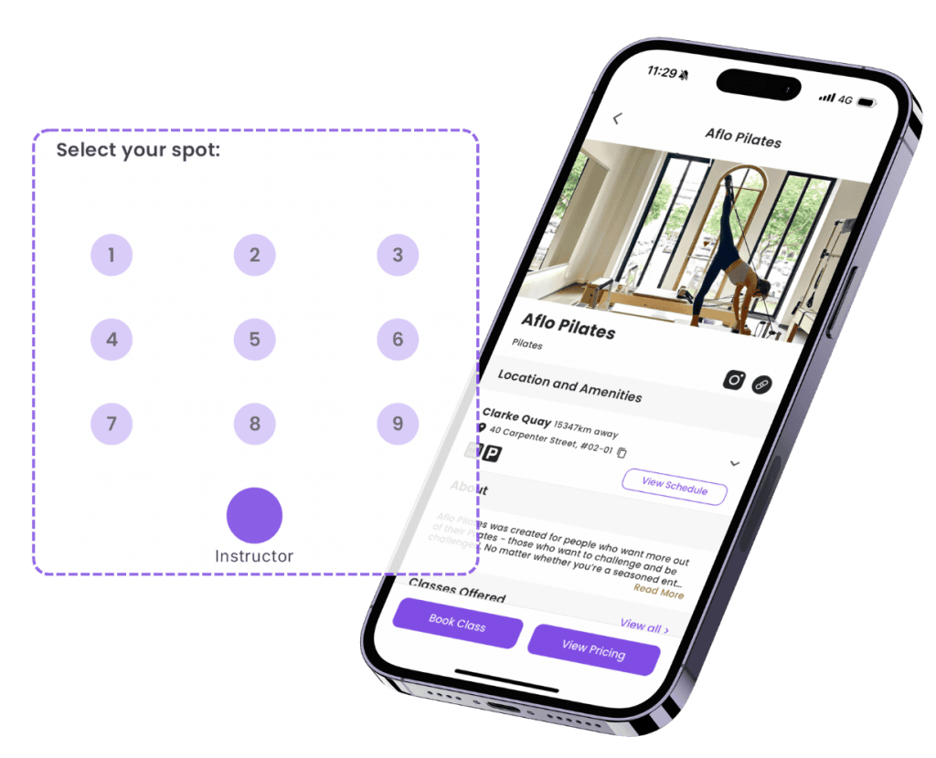 Reformer Pilates Booking System