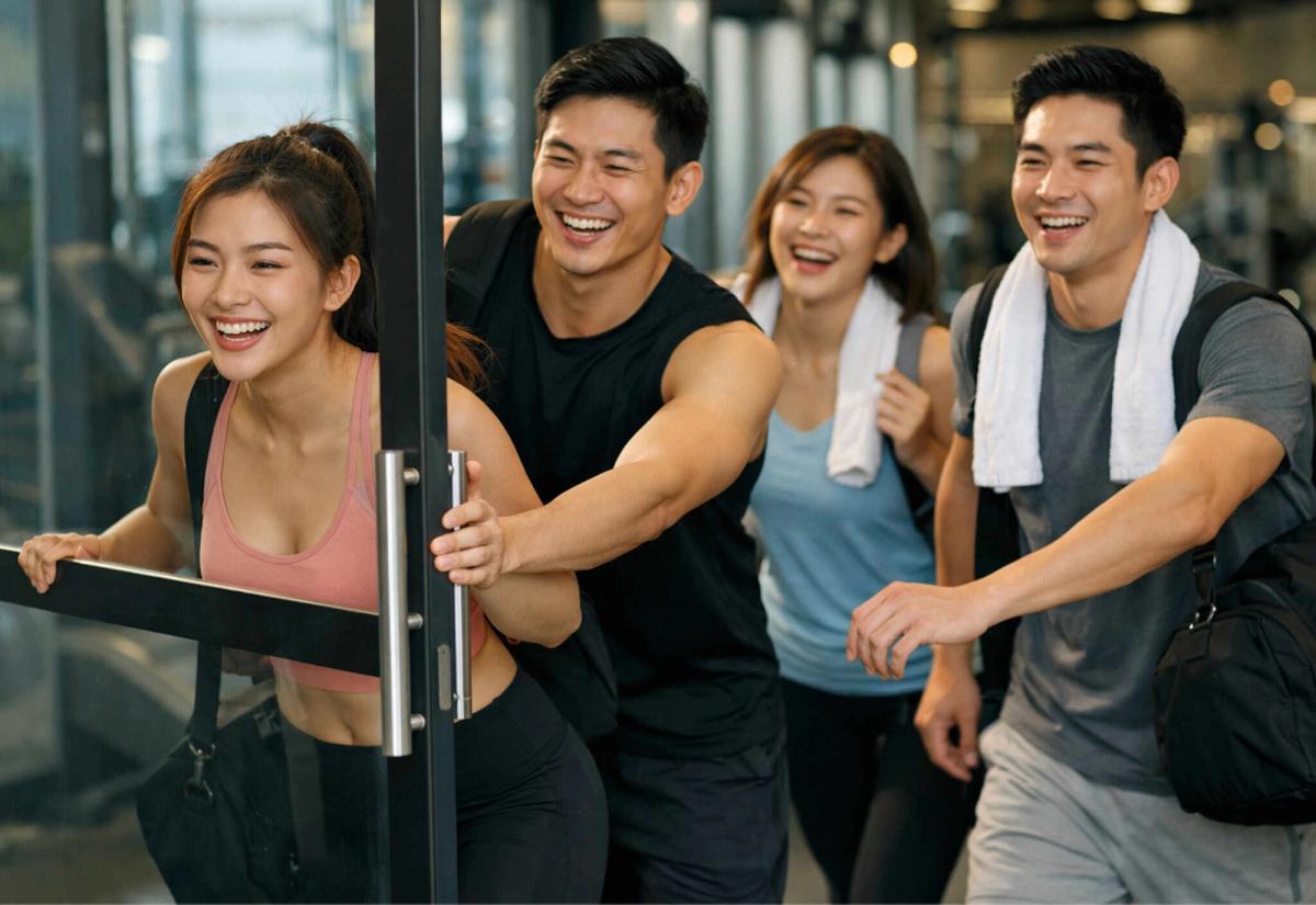 Boutique fitness studio with class-based access
