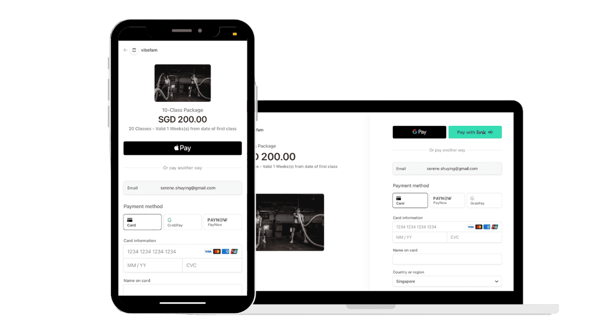 Vibefam payment gateway integration