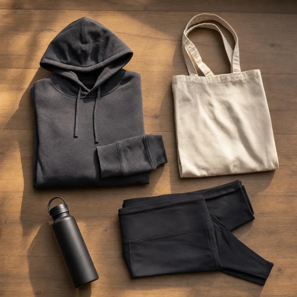 Boutique studio branded apparel, supplements, and gift cards sold through Vibefam retail