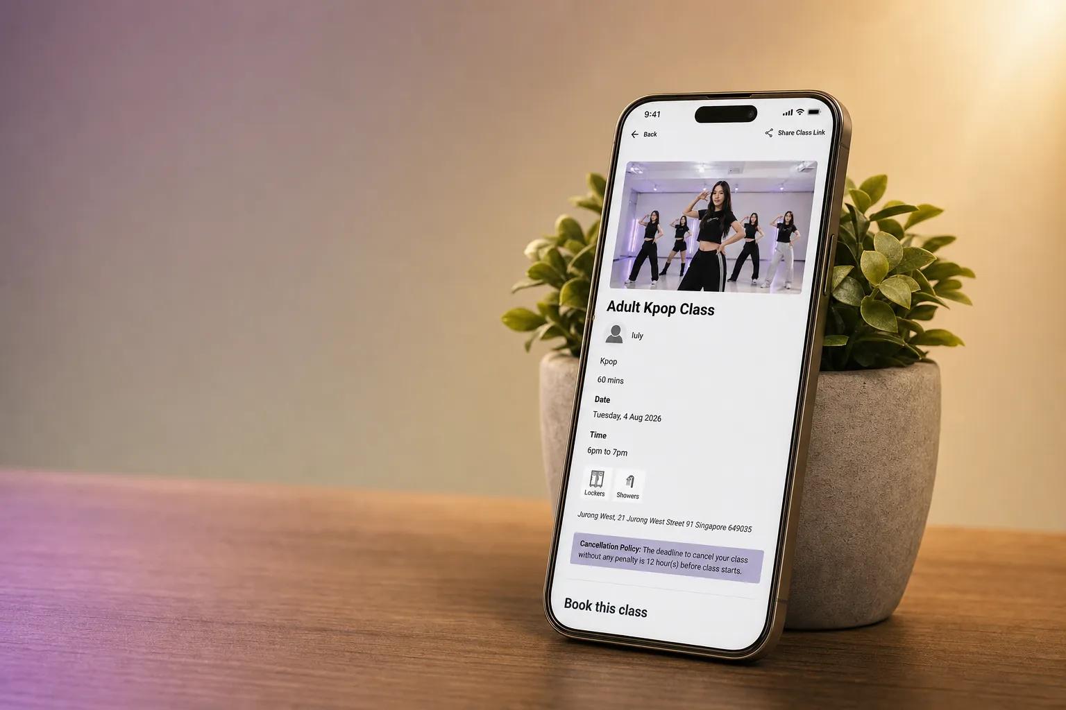 Vibefam cancellation policy settings enforcing no-show penalties and auto-cancel rules for a studio