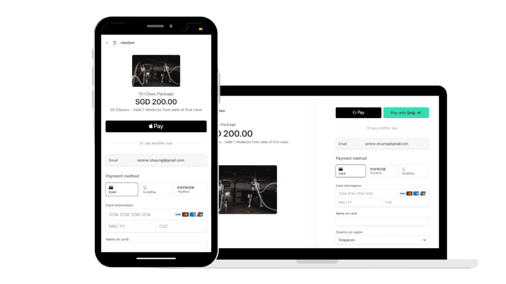 Vibefam payment gateway integration