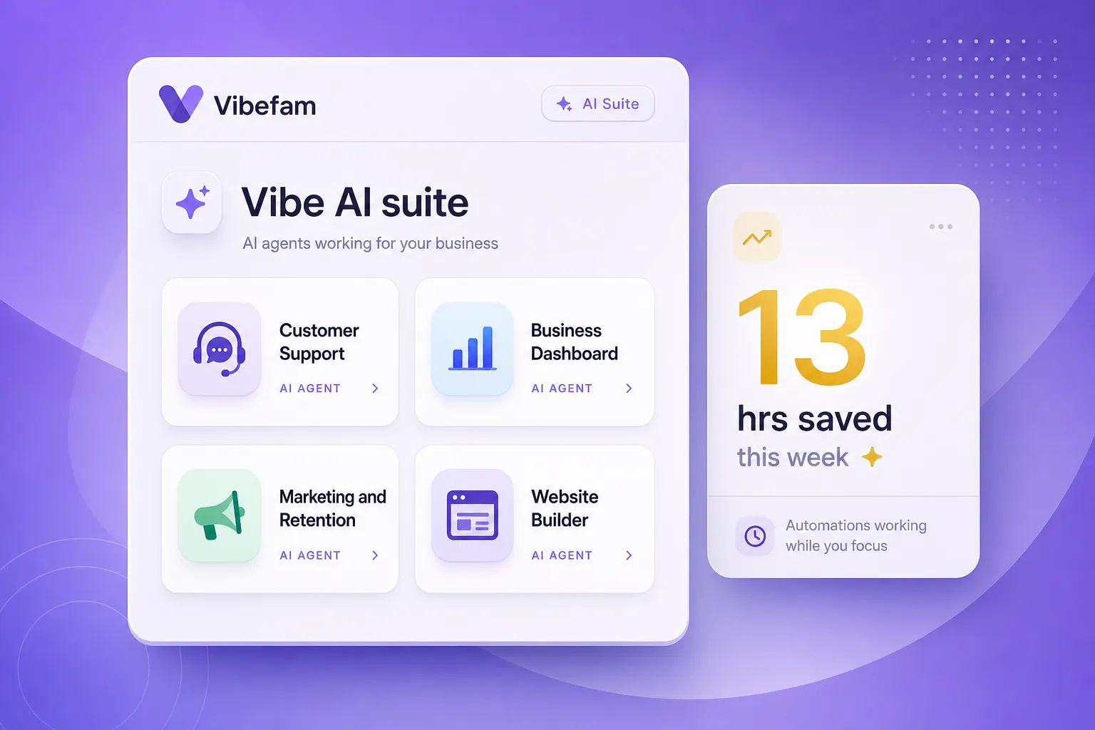 AI that saves you 13 hours a week of admin.