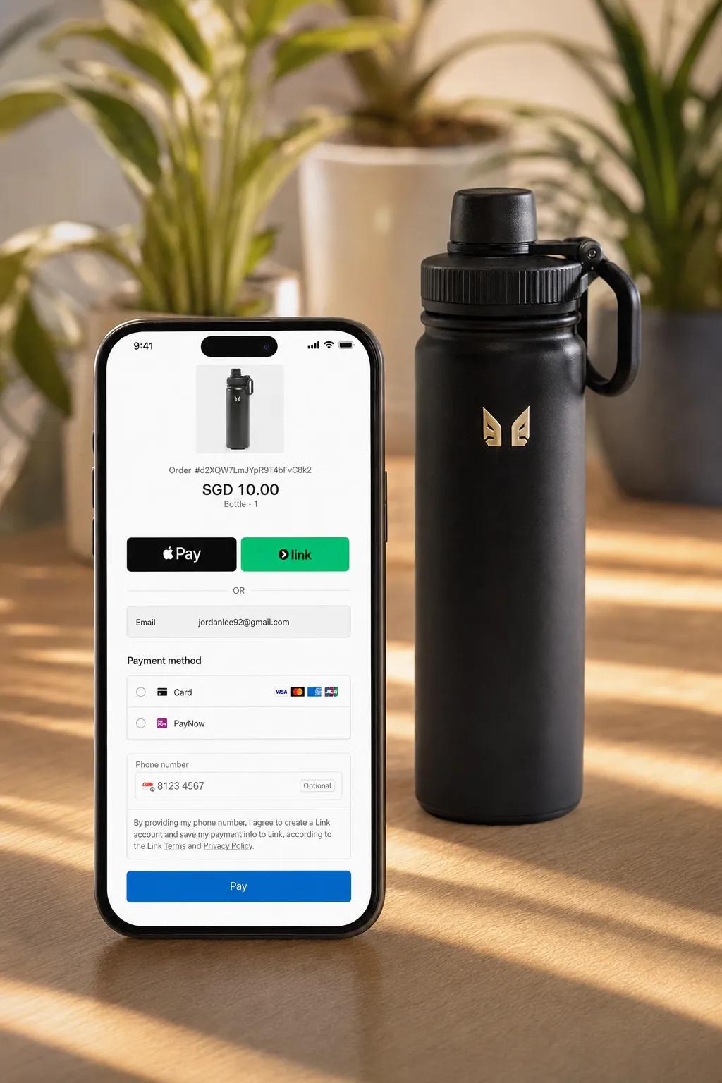 One Vibefam checkout combining a class pack and merchandise in a single cart, one bill, one bank account
