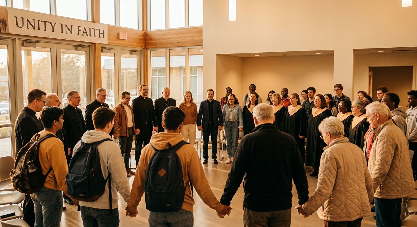 A group collectively holding hands