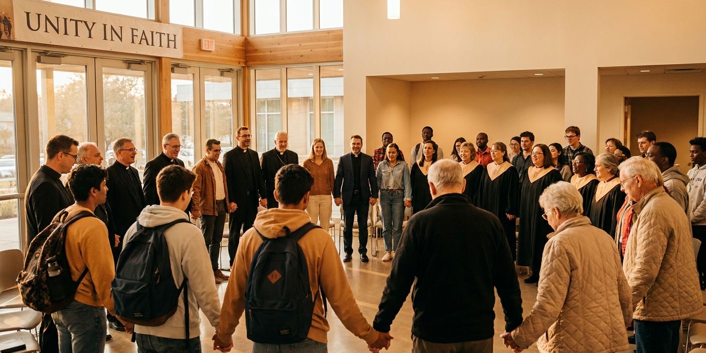 A group collectively holding hands