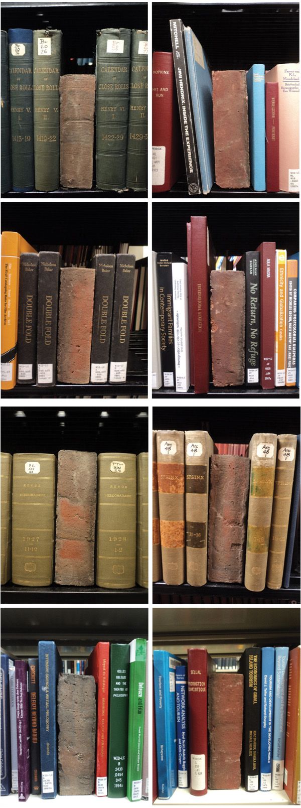 Artwork: Eight Bricks in Widener Library