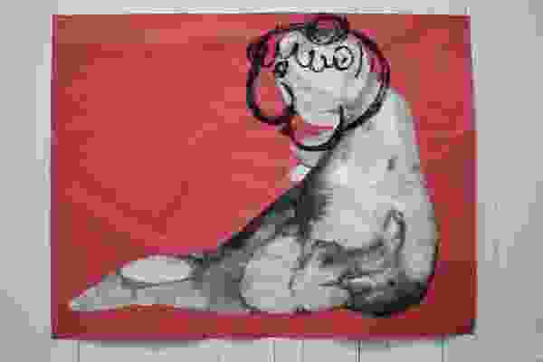 Portrait of Kayla Sitting and Looking Down