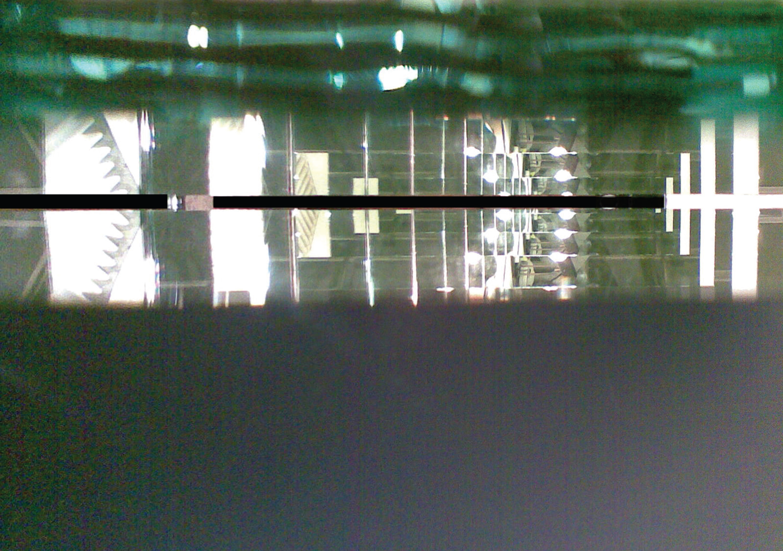 Detail, Untitled (mirrorlamp) II, 2007