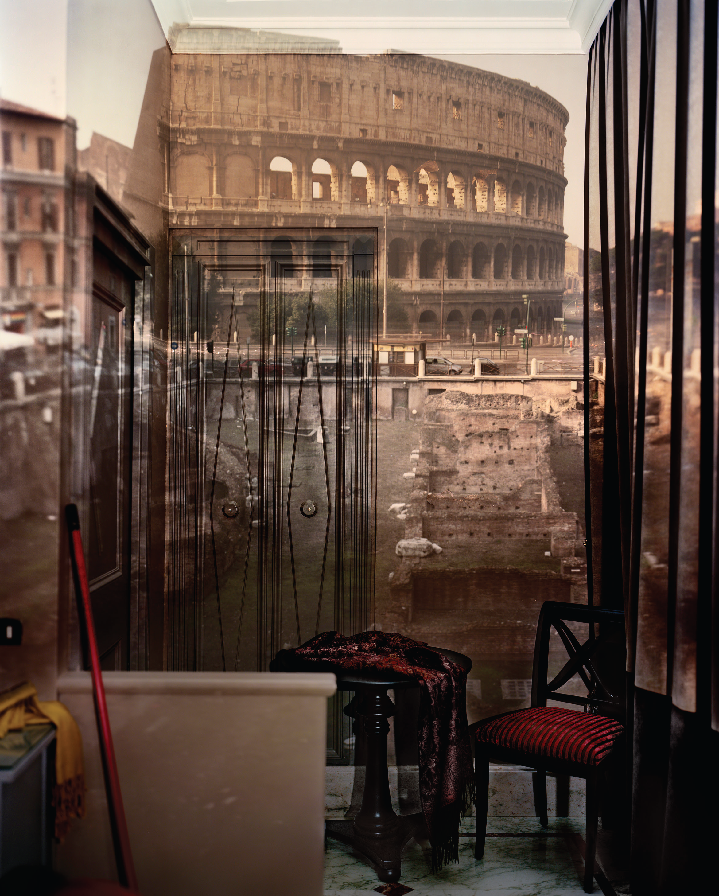 Camera Obscura: Image of the Coliseum Inside Room #23 at the Hotel Gladiatori, Rome, 2007