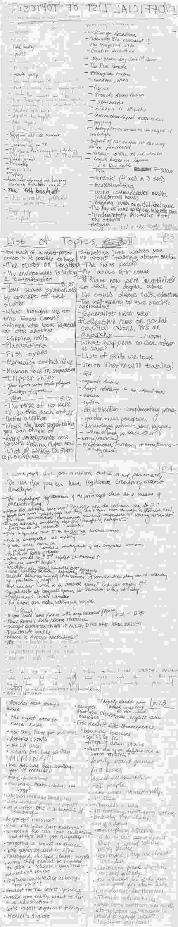 for the purpose of catching ourselves in the act of being the most