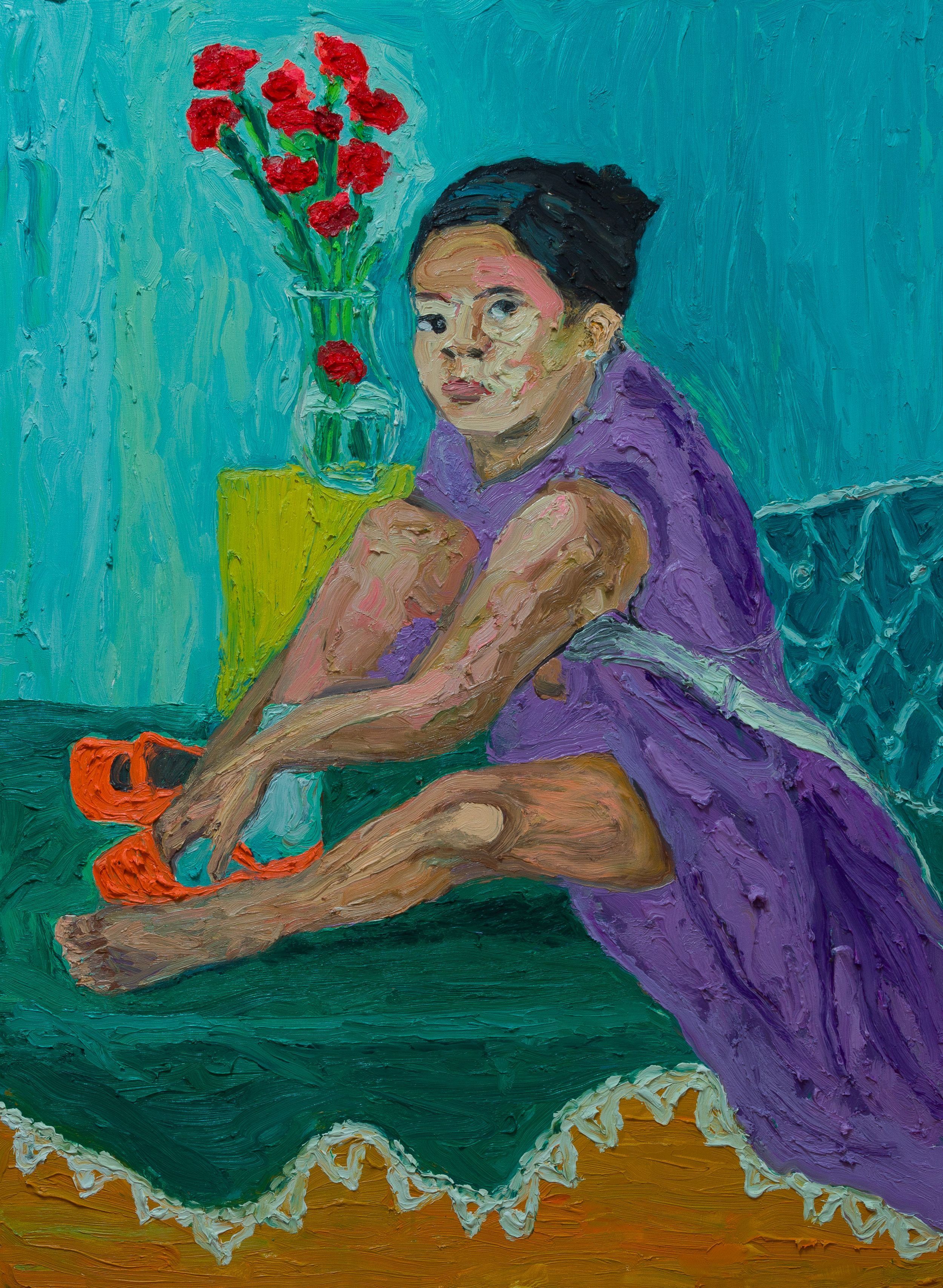 Artwork: Girl with Orange Shoe