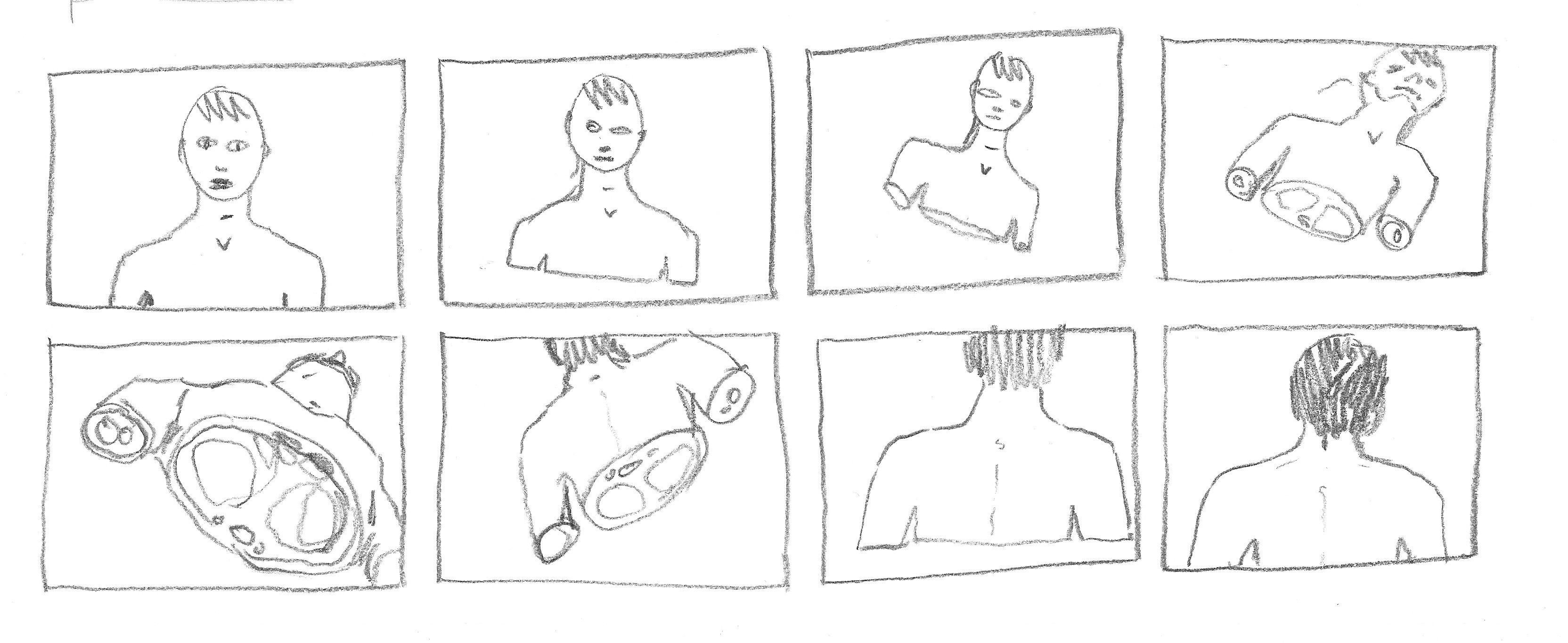 Artwork: Storyboard for Untitled (how does it feel)
