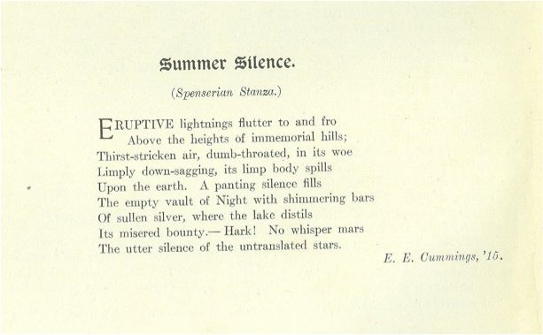 The Early Advocate: e.e. cummings