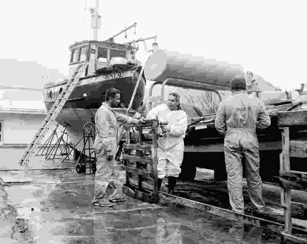 Lifeboat Repair at Aurora Harbor
