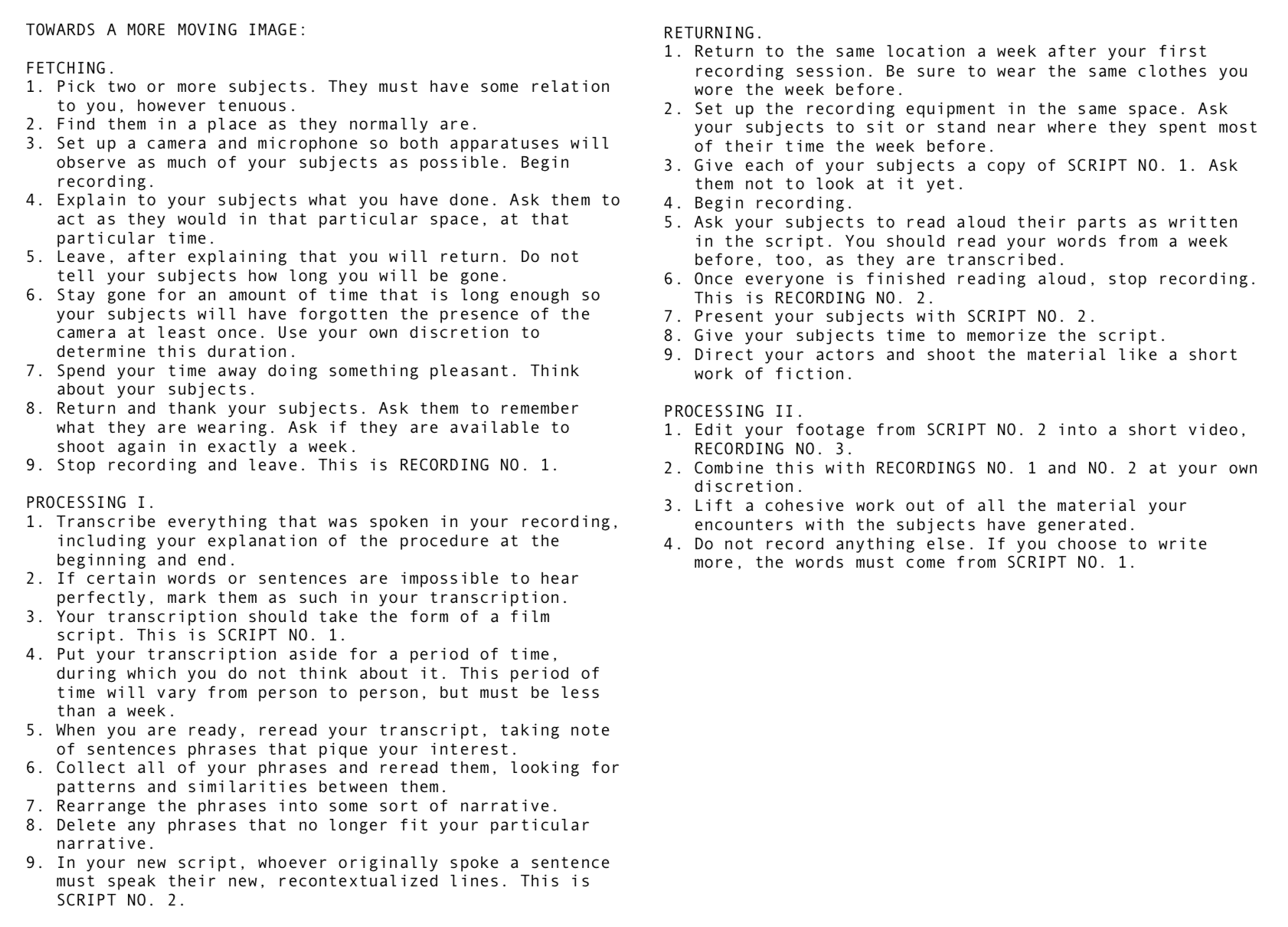 Artwork: Towards a More Moving Image (statement)