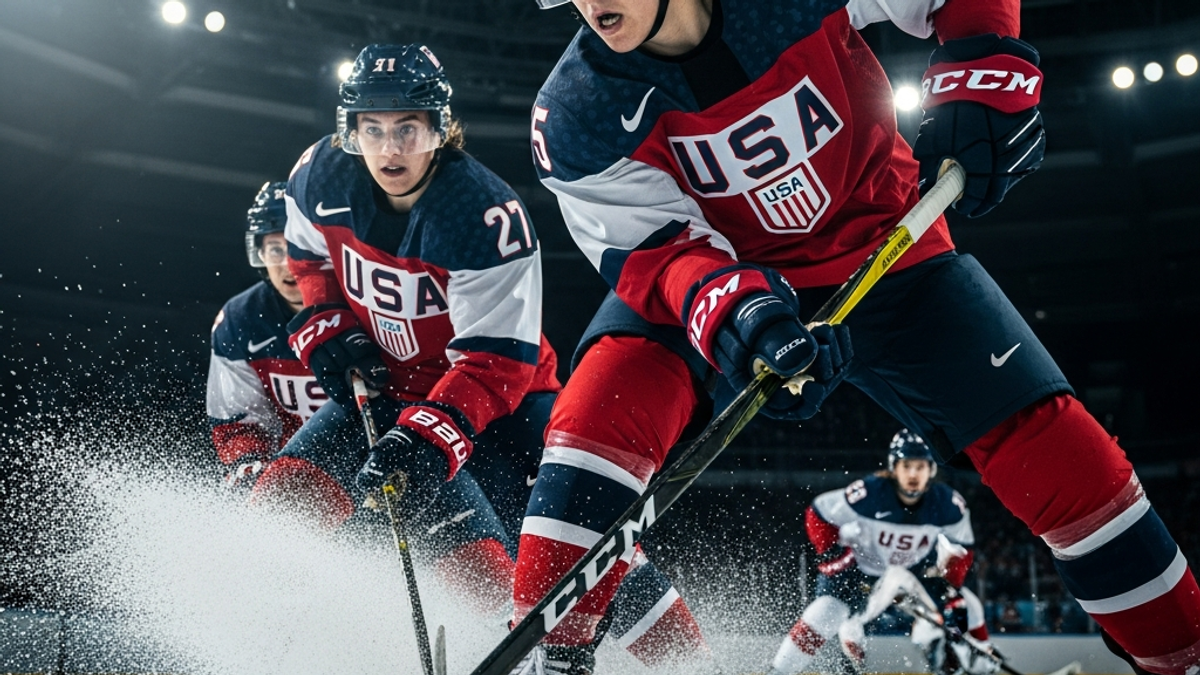 When do the US women's Olympic hockey team games start?