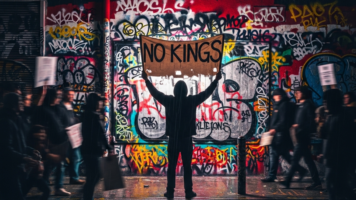 Where exactly in Los Angeles is the "no kings protest" taking place?