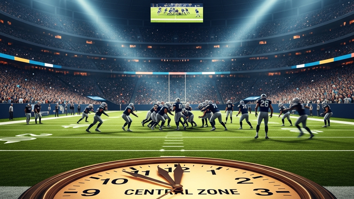 At what hour will the Super Bowl start for viewers in the Central Time Zone?
