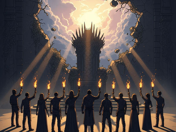 What are the historical precedents or inspirations for a "no kings" sentiment in protest movements?