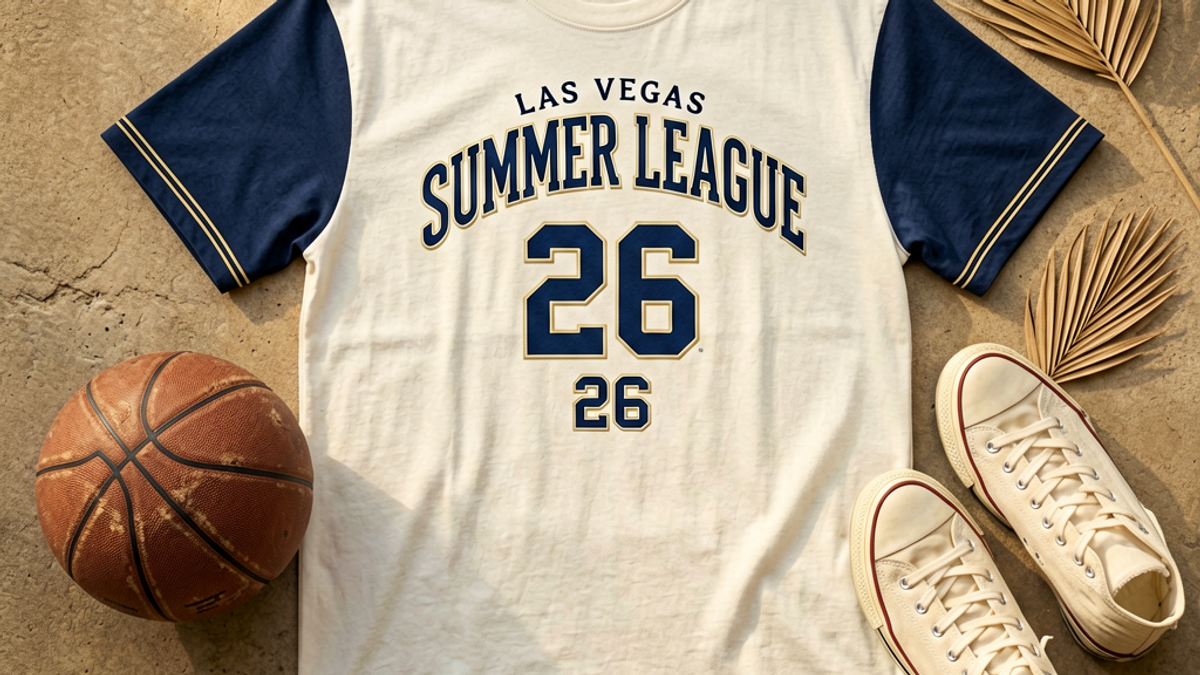 NBA Summer League 2026 Just Crowned the Warriors Champions in Las Vegas and the Basketball Jersey Graphic Tee Quietly Won the Whole Off-Season