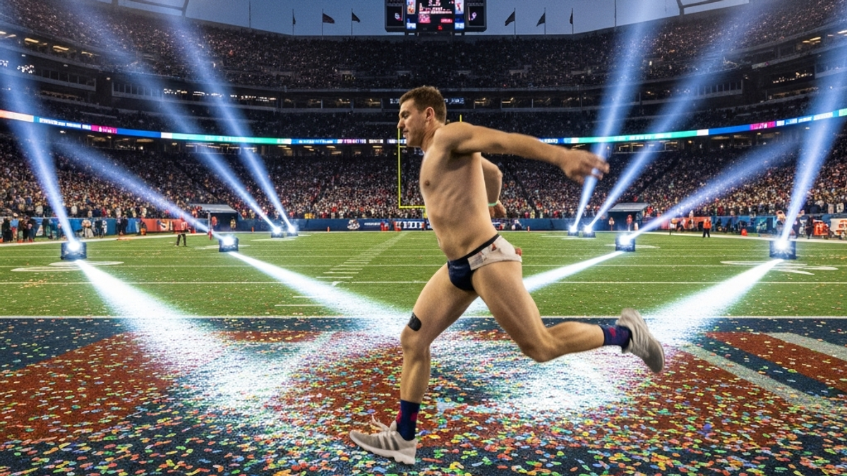 Which Super Bowl was it where the streaker incident occurred?