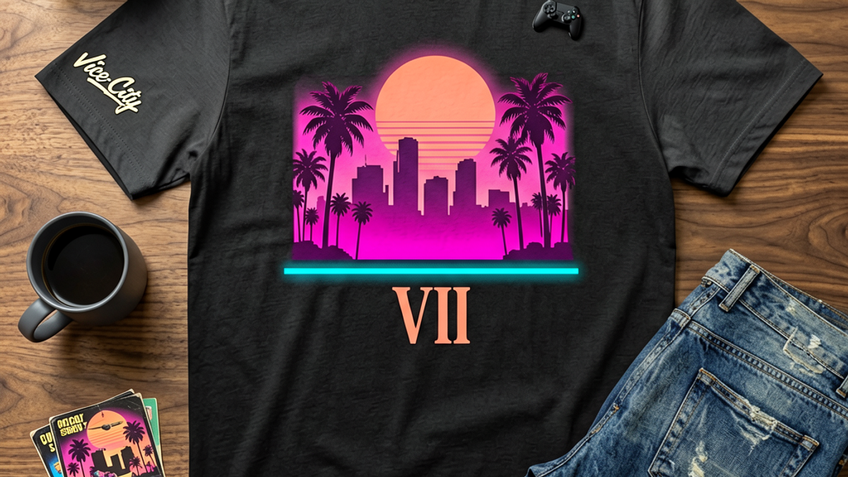 GTA 6 Trailer 3 Is Reportedly Dropping Within Two Weeks and the Vice City Cover Poster Graphic Tee Is Suddenly the Loudest Late July 2026 Drop
