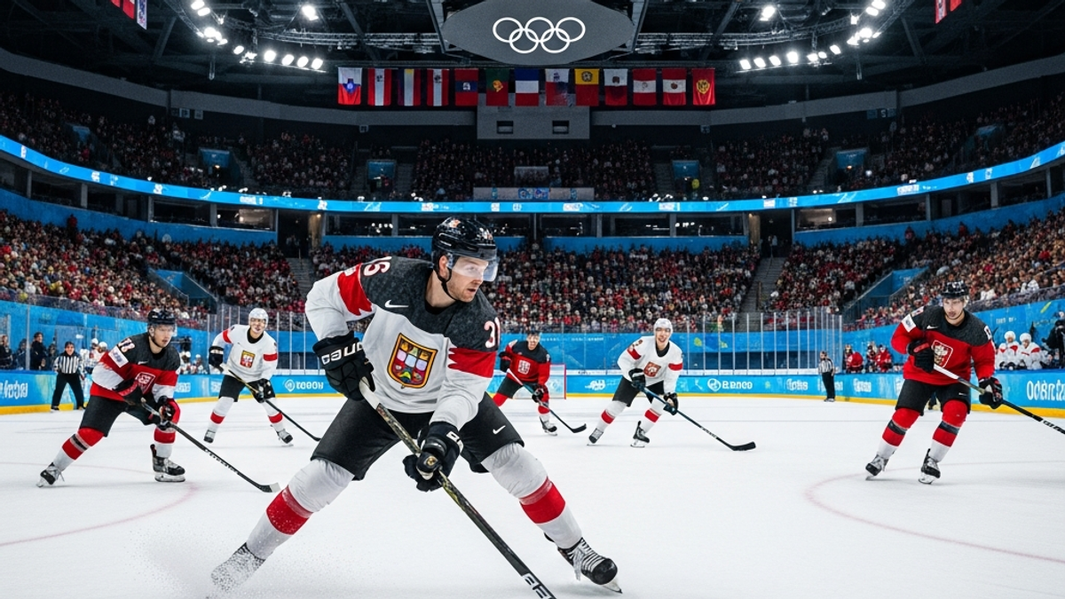 What is the full schedule for the upcoming Olympic ice hockey tournament?