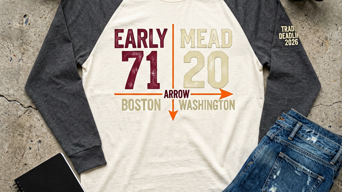 The 2026 MLB Trade Deadline Just Moved With the Red Sox Sending Connelly Early to the Nationals for Curtis Mead — and the Two-City Trade-Deadline Jersey Graphic Tee Is Now the Loudest Late-July 2026 Streetwear Drop