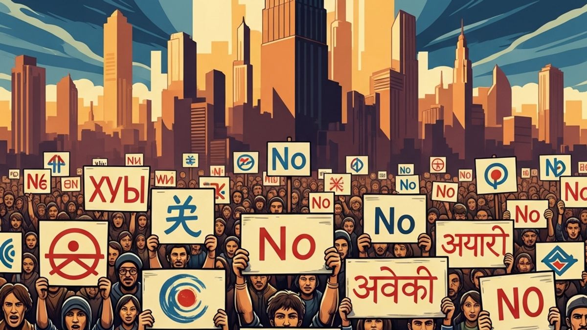 Where is the "no kings protest" primarily taking place? Is it a local, national, or international movement?