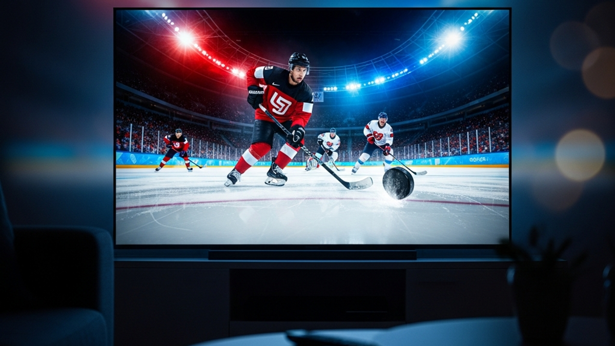 What TV channels in the United States will be broadcasting Olympic hockey?