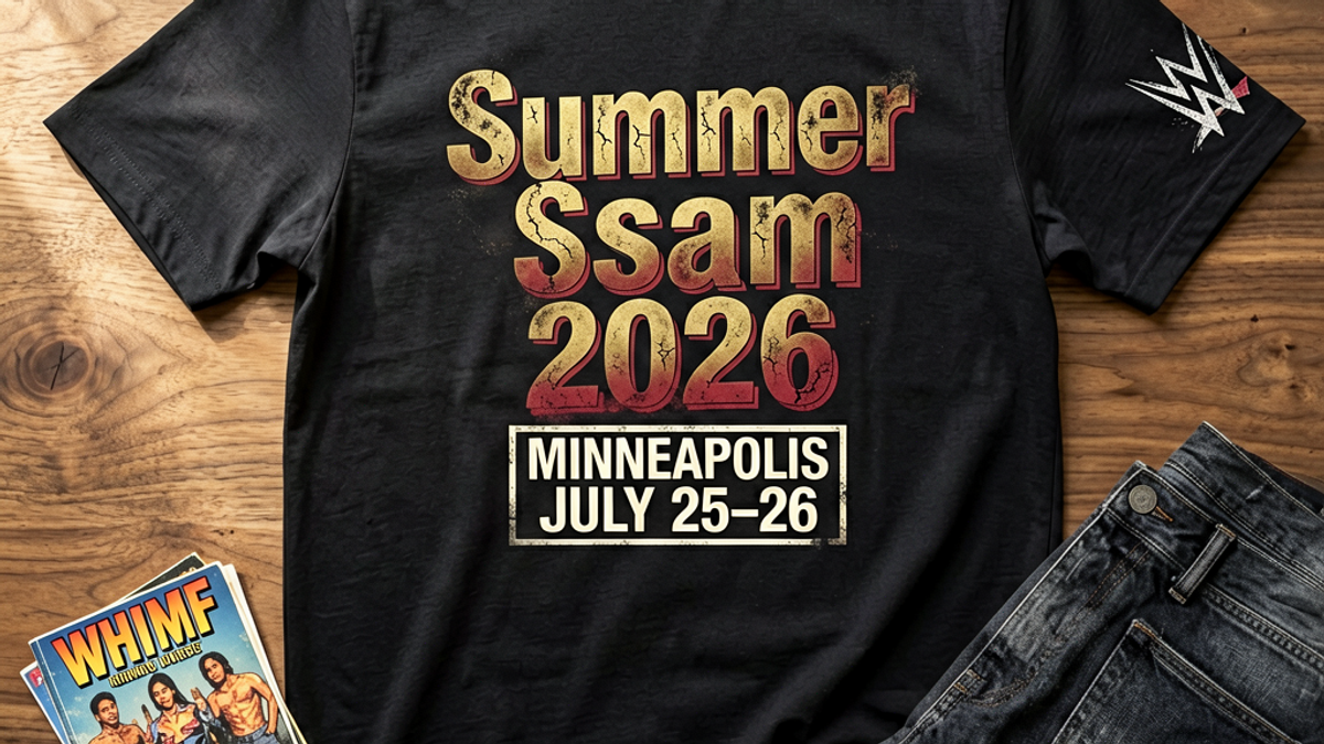 WWE SummerSlam 2026 Just Landed in Minneapolis on July 25-26 — and the WWE Shop SummerSlam 2026 Merch Capsule Just Quietly Became the Loudest Pop-Culture Event Graphic Tee Drop of the Second Half of July 2026
