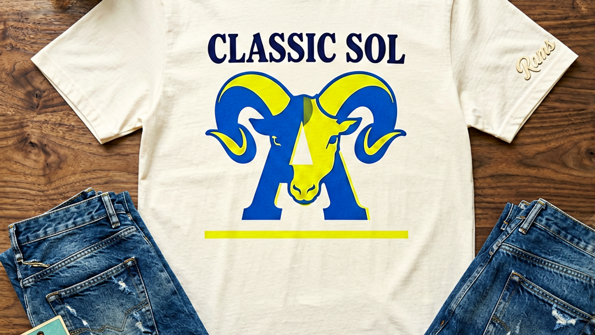 The Los Angeles Rams Just Unveiled Two New Alternate Uniforms — 'Classic Sol' and 'Fearsome White' — and the NFL Throwback Jersey Graphic Tee Just Became the Loudest Capsule Drop of Late July 2026