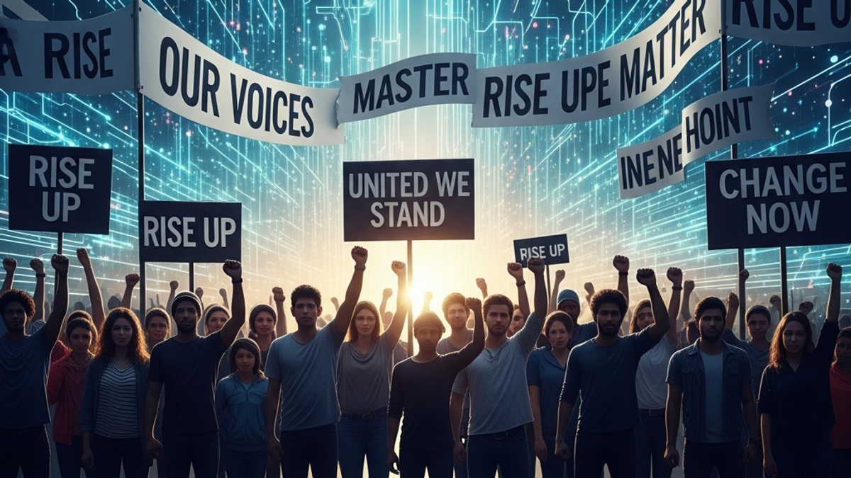 What does the phrase "no kings" mean in the context of the current protests?