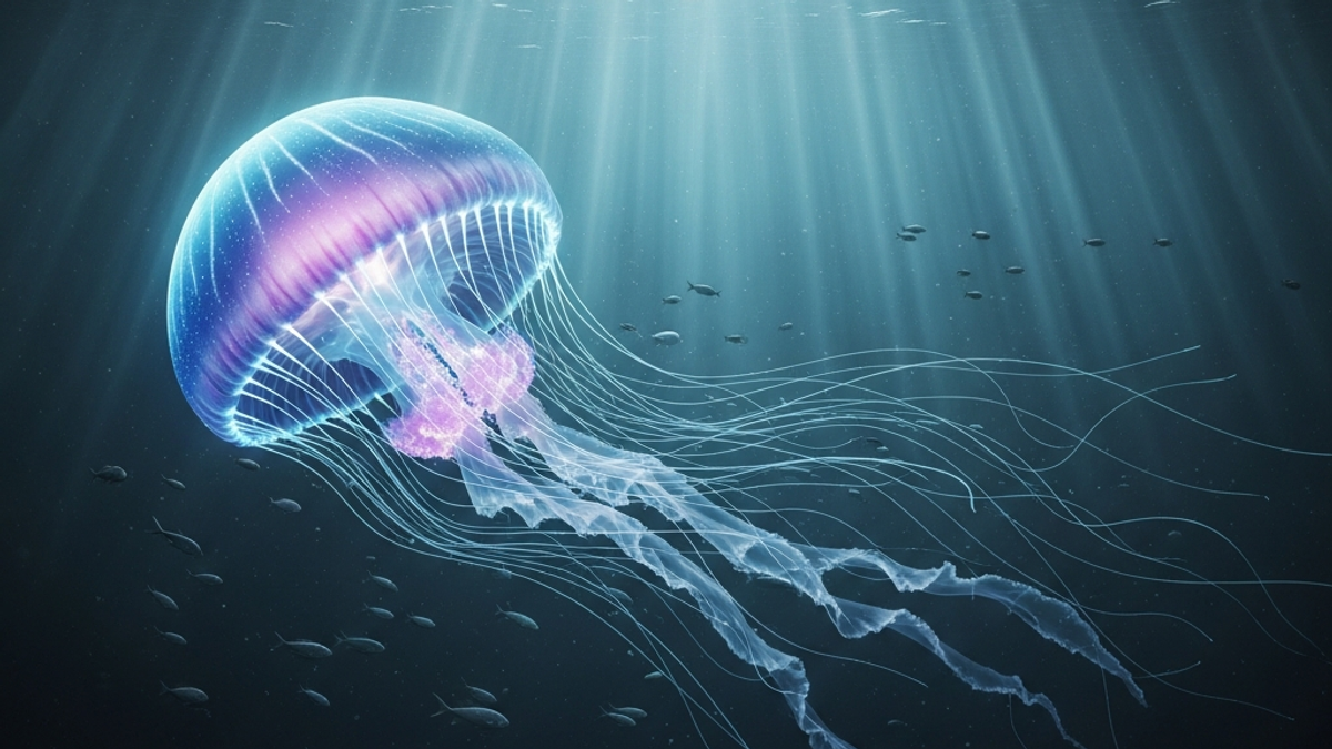 What does the giant phantom jellyfish look like?