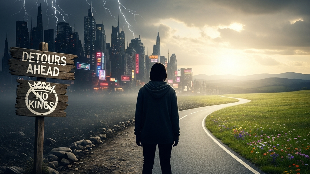 Are there any road closures or detours due to the "no kings protest" near me?