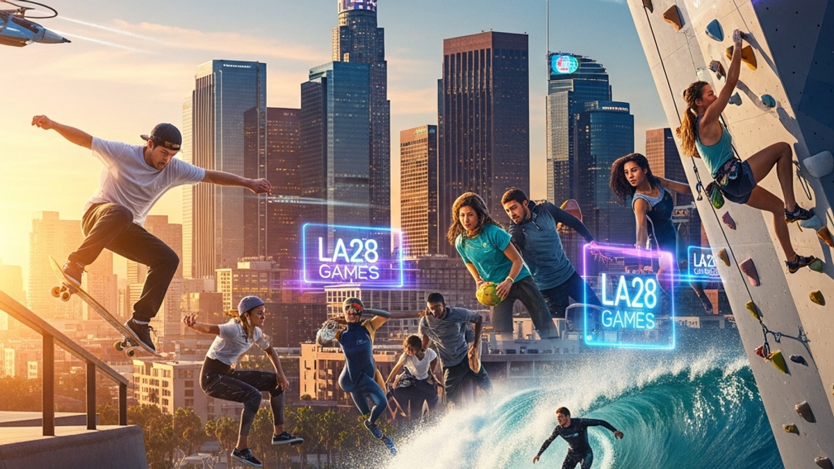 Which new sports, if any, have been added to the program for the LA28 Olympics?