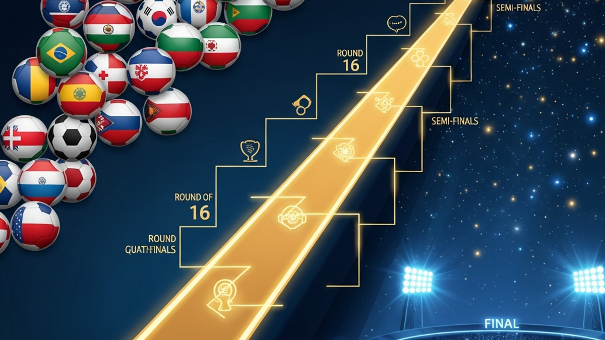 What is the format of the World Cup tournament, from group stage to finals?