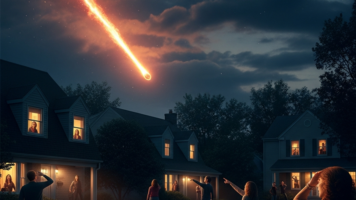 Where exactly in Cleveland did the meteor reportedly strike?