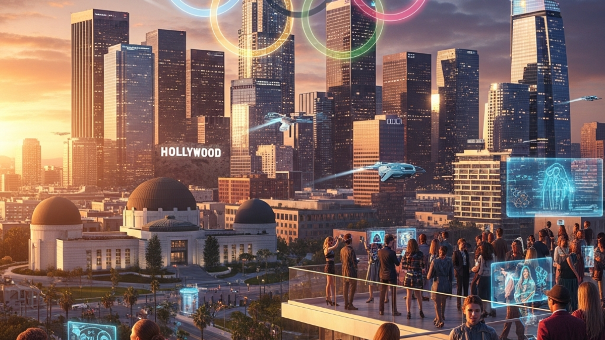 Where exactly in Los Angeles will the main events and opening ceremony for the 2028 Olympics be held?