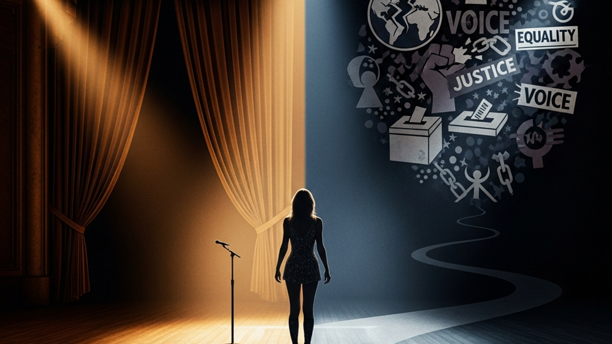 Has Taylor Swift made a significant political or social statement recently?