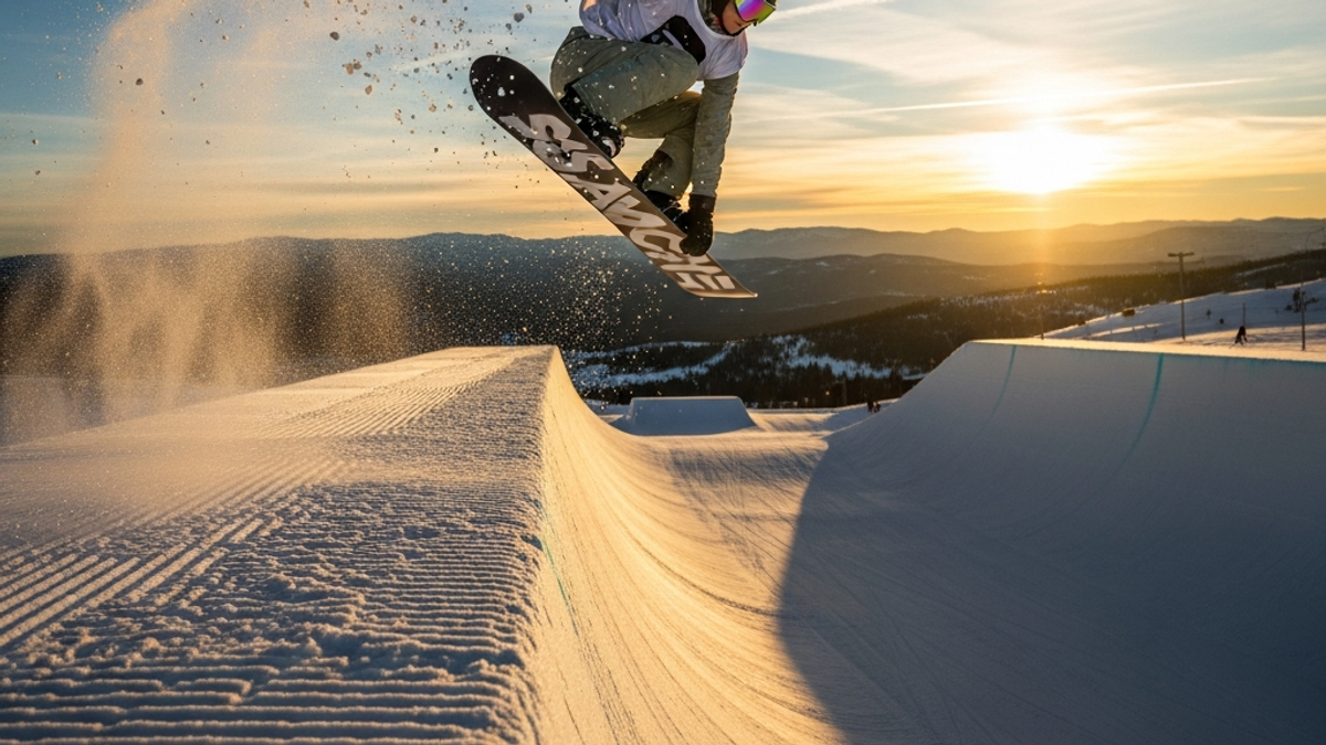 What kind of tricks or maneuvers are expected from top competitors in women's snowboarding halfpipe?